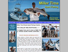 Tablet Screenshot of millertimecharters.com